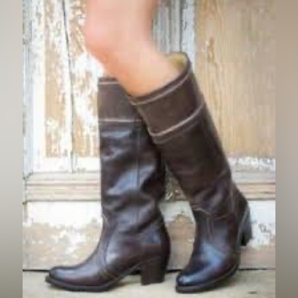 Frye Jane stitch 14 knee high boot